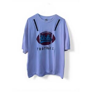 Alstyle Apparel White Tee UCLA Bruins Football Roster T Shirt Mens 2XL Blue